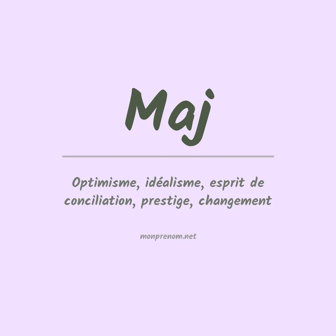 Prénom Maj