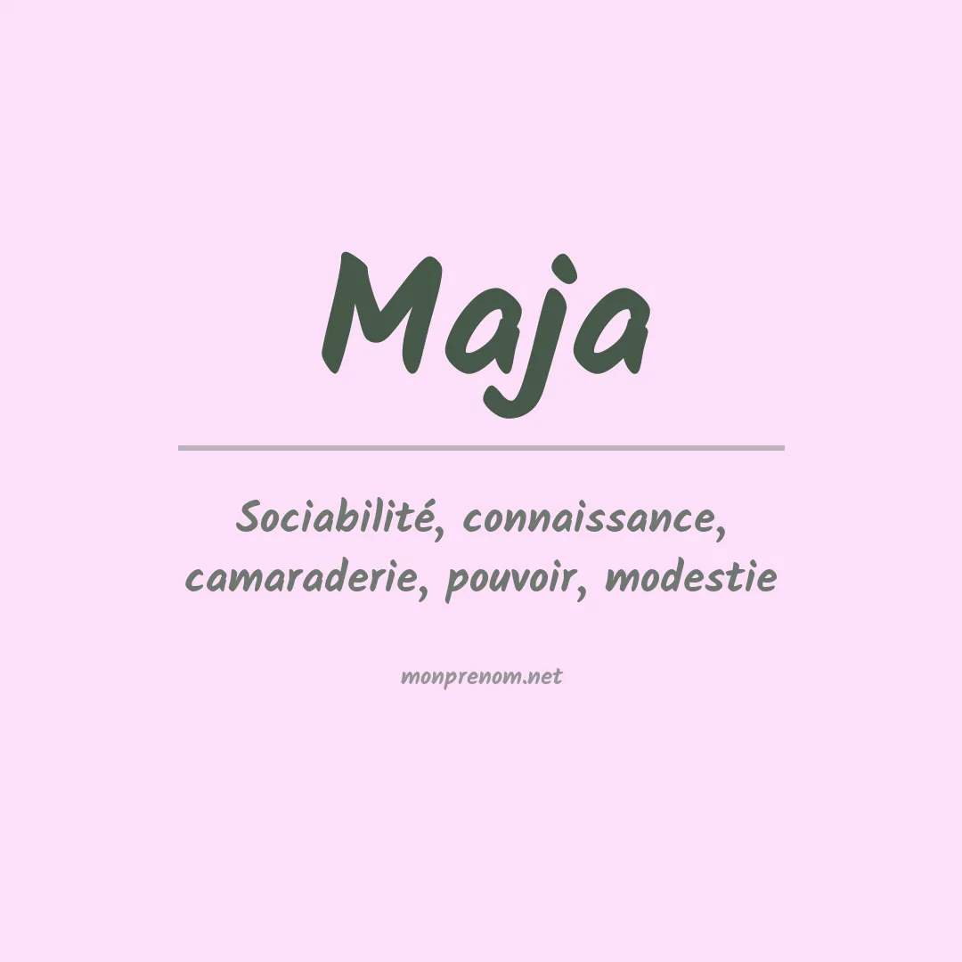 Prénom Maja