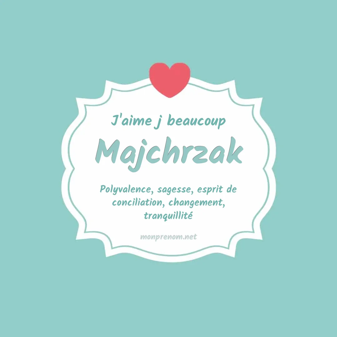 J'aime beaucoup Majchrzak