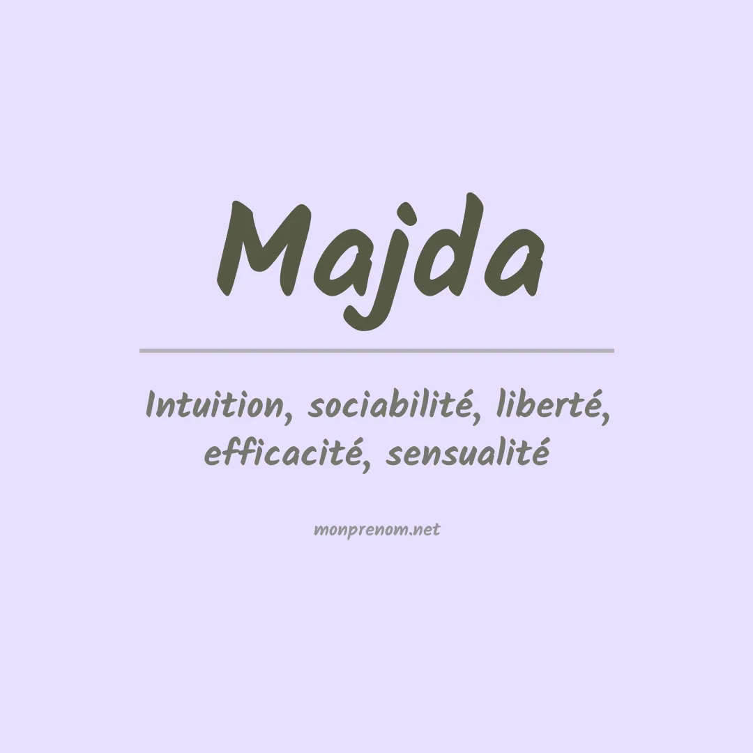 Signification du prénom Majda