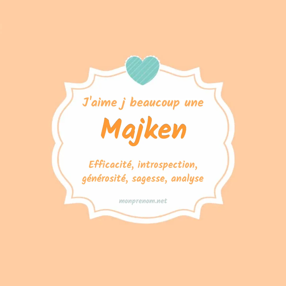 J'aime beaucoup Majken