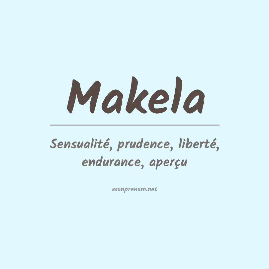 Prénom Makela