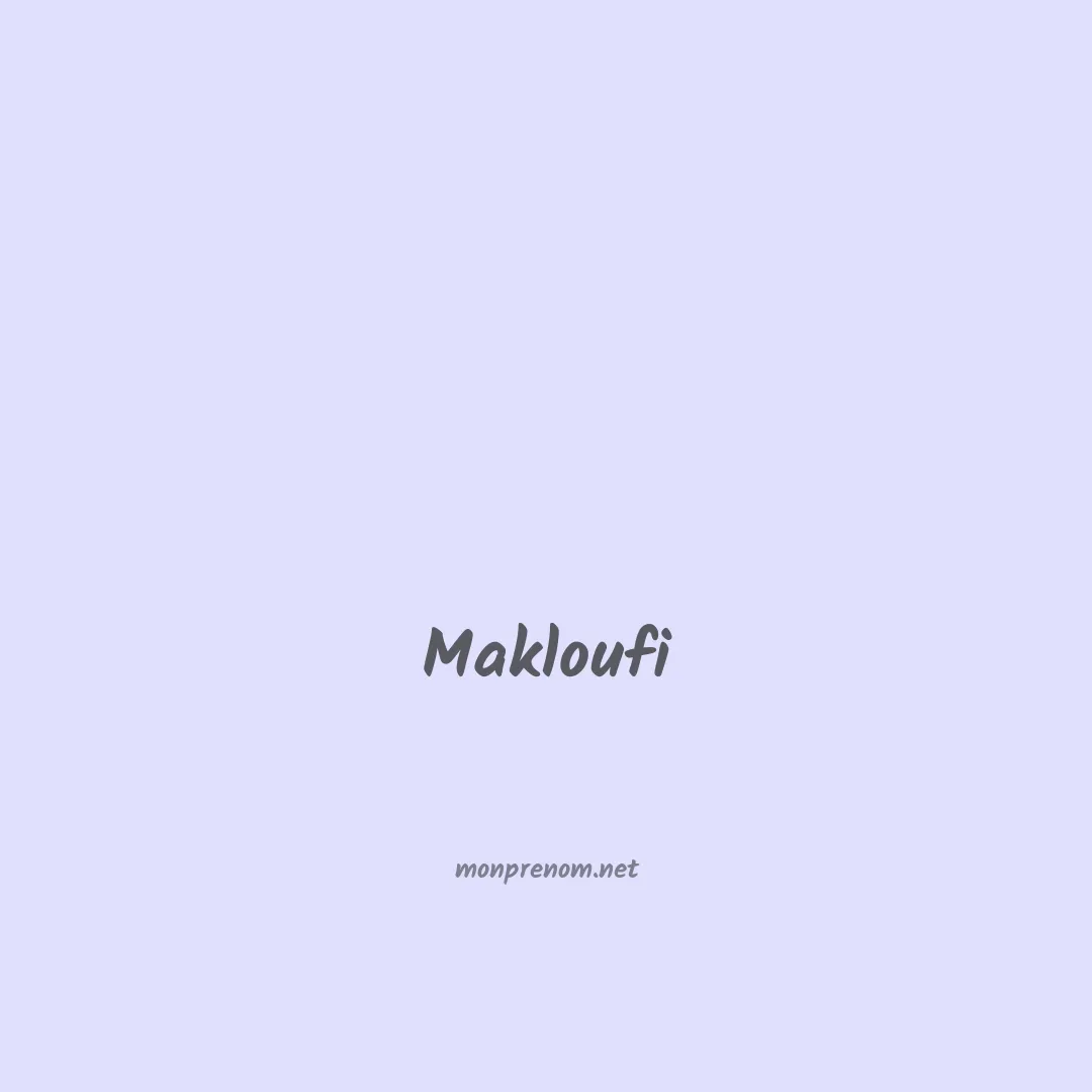 Makloufi en chinois