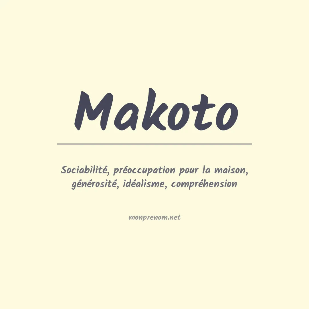 Prénom Makoto