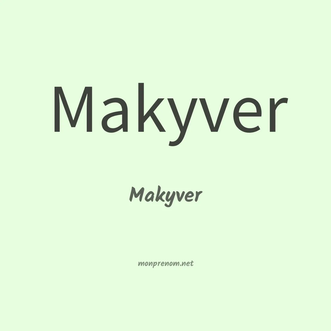 Makyver en chinois