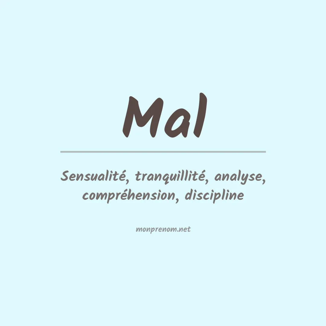 Signification du prénom Mal