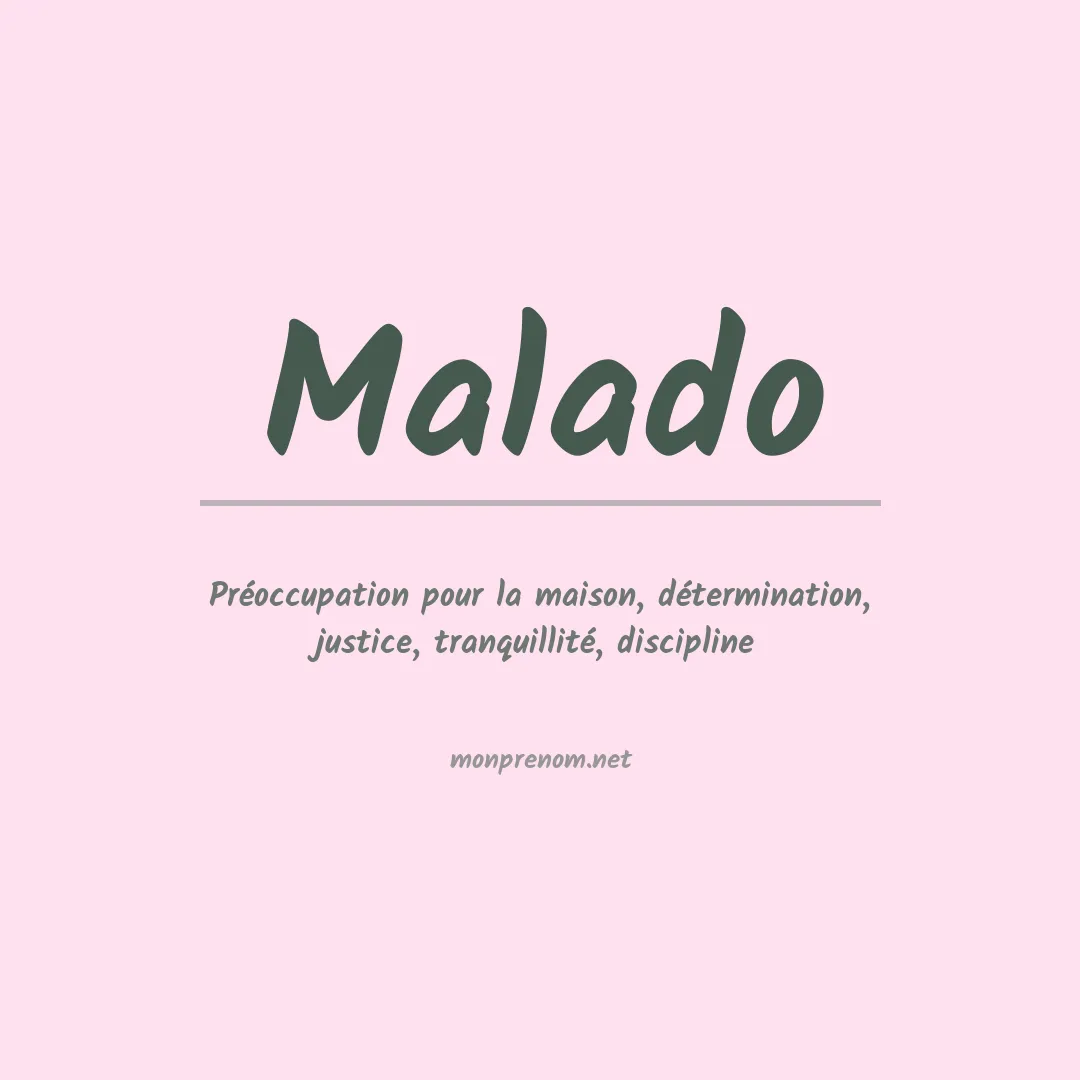 Prénom Malado