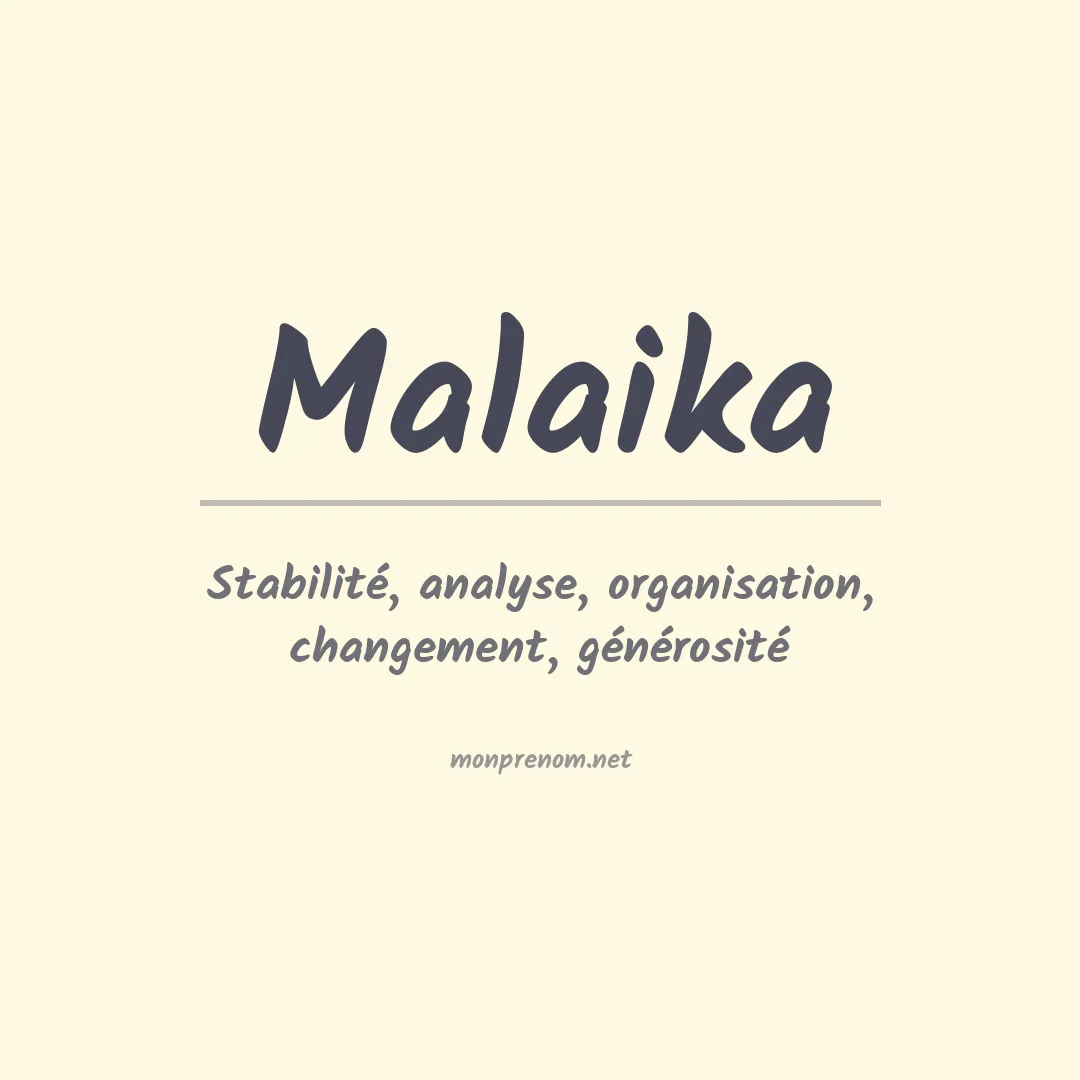 Prénom Malaika