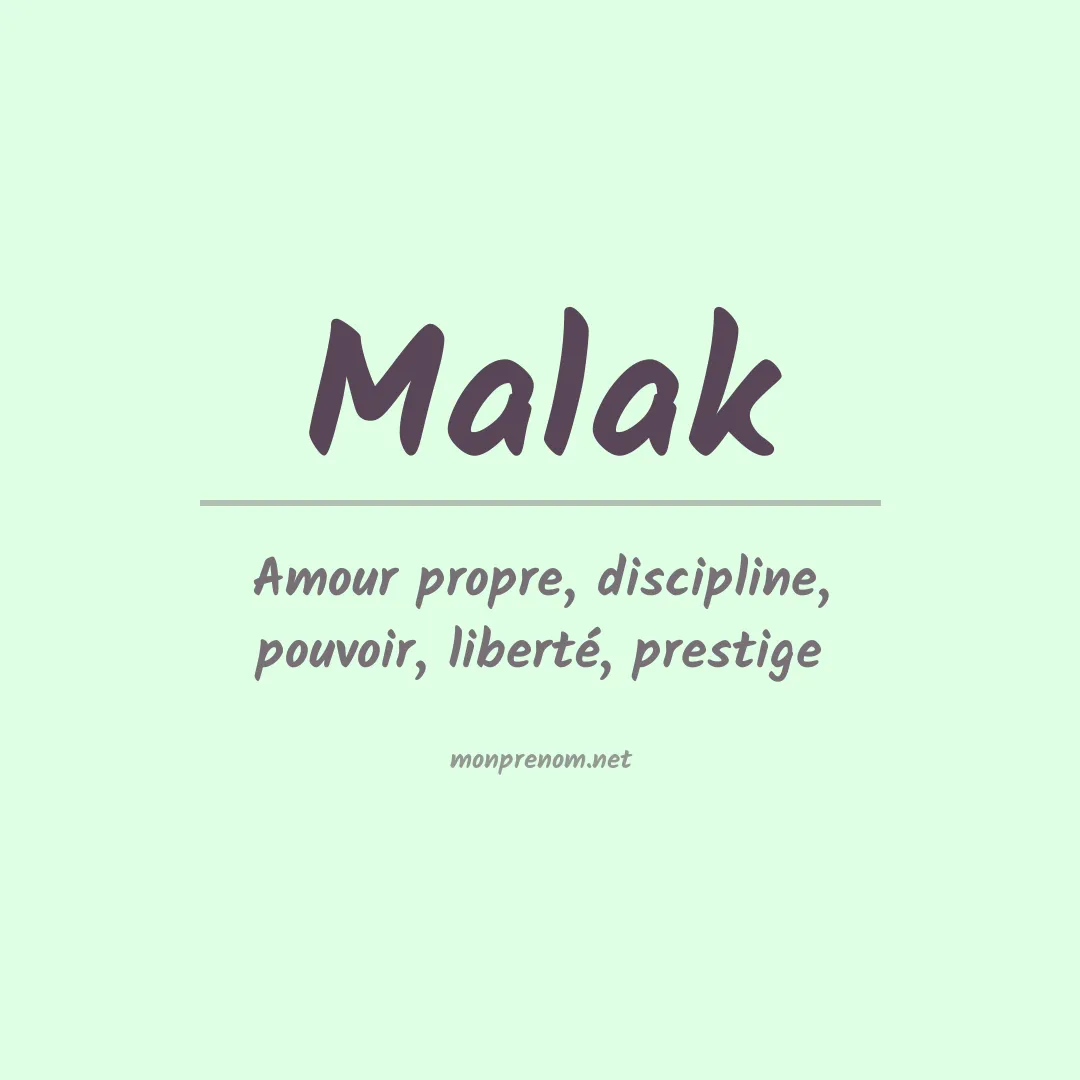 Prénom Malak