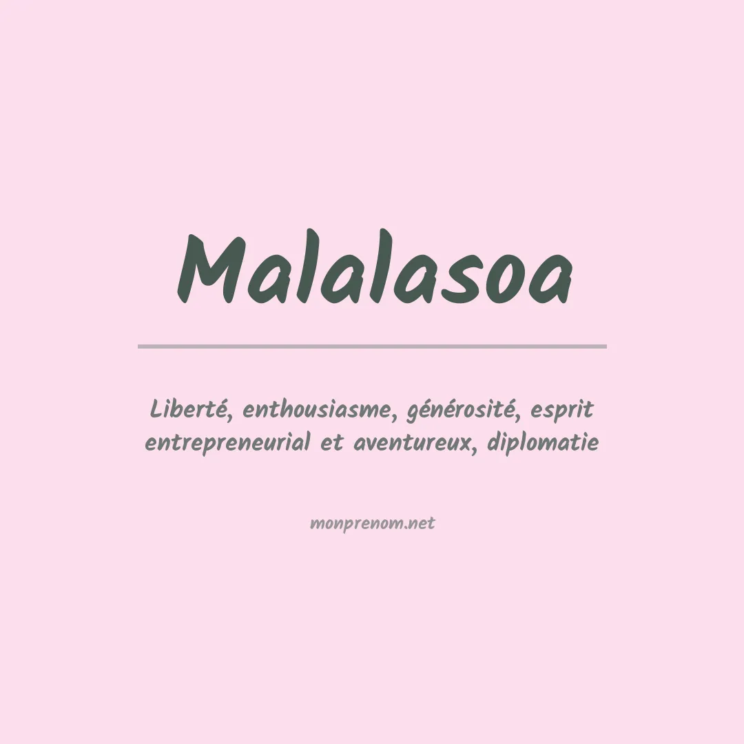 Prénom Malalasoa