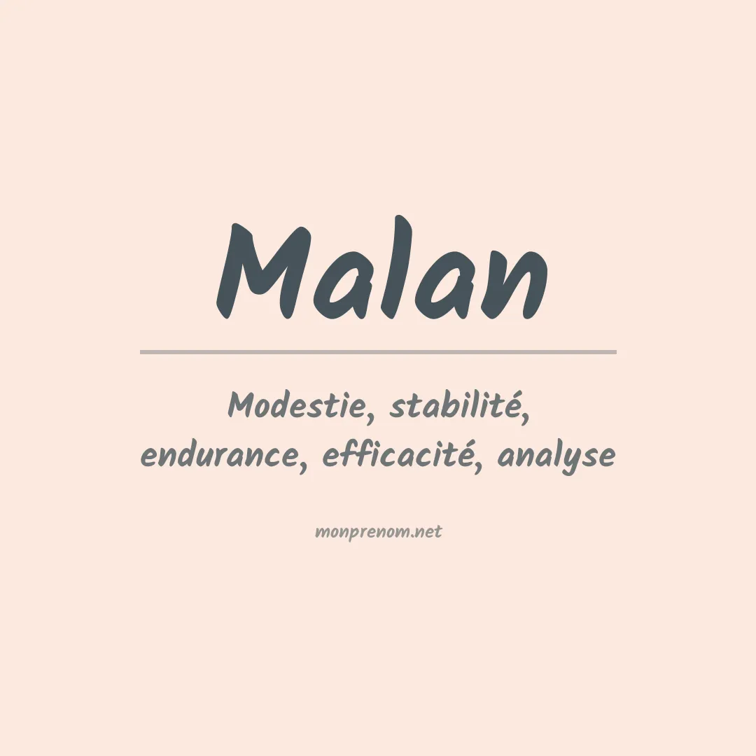 Prénom Malan