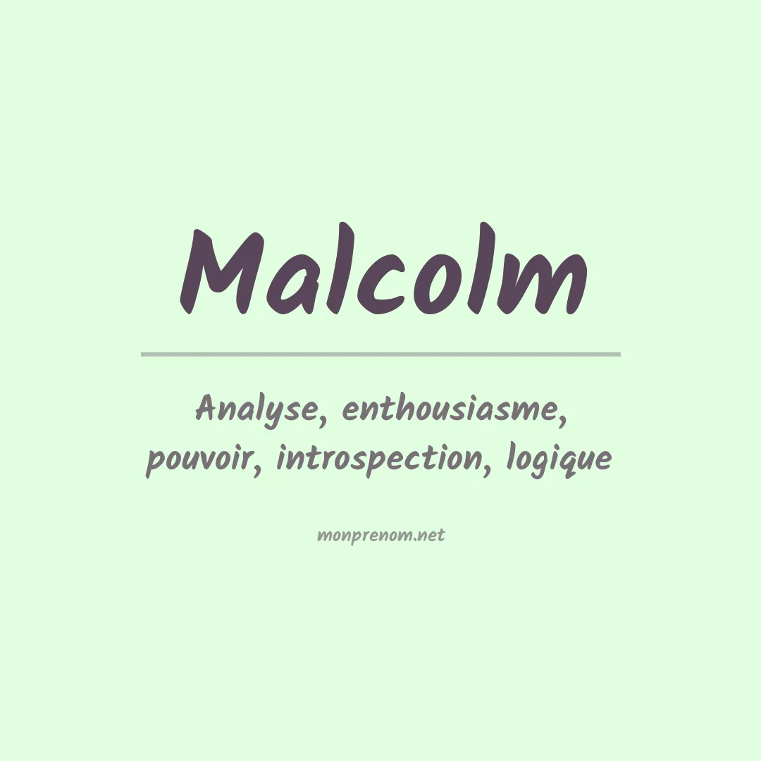 Prénom Malcolm