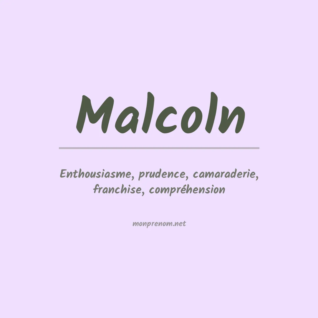 Prénom Malcoln