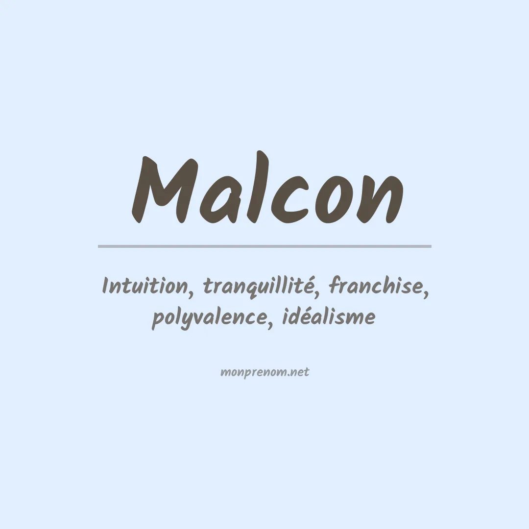Prénom Malcon