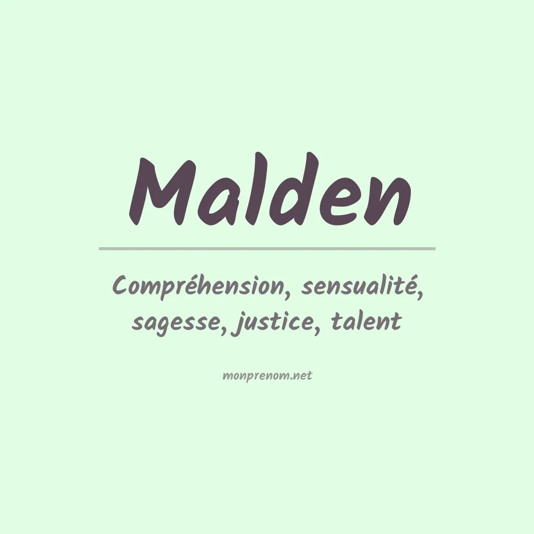 Prénom Malden
