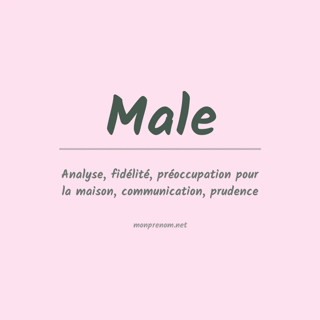 Prénom Male