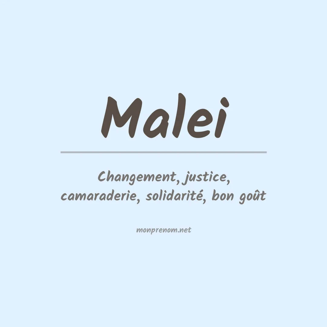 Prénom Malei