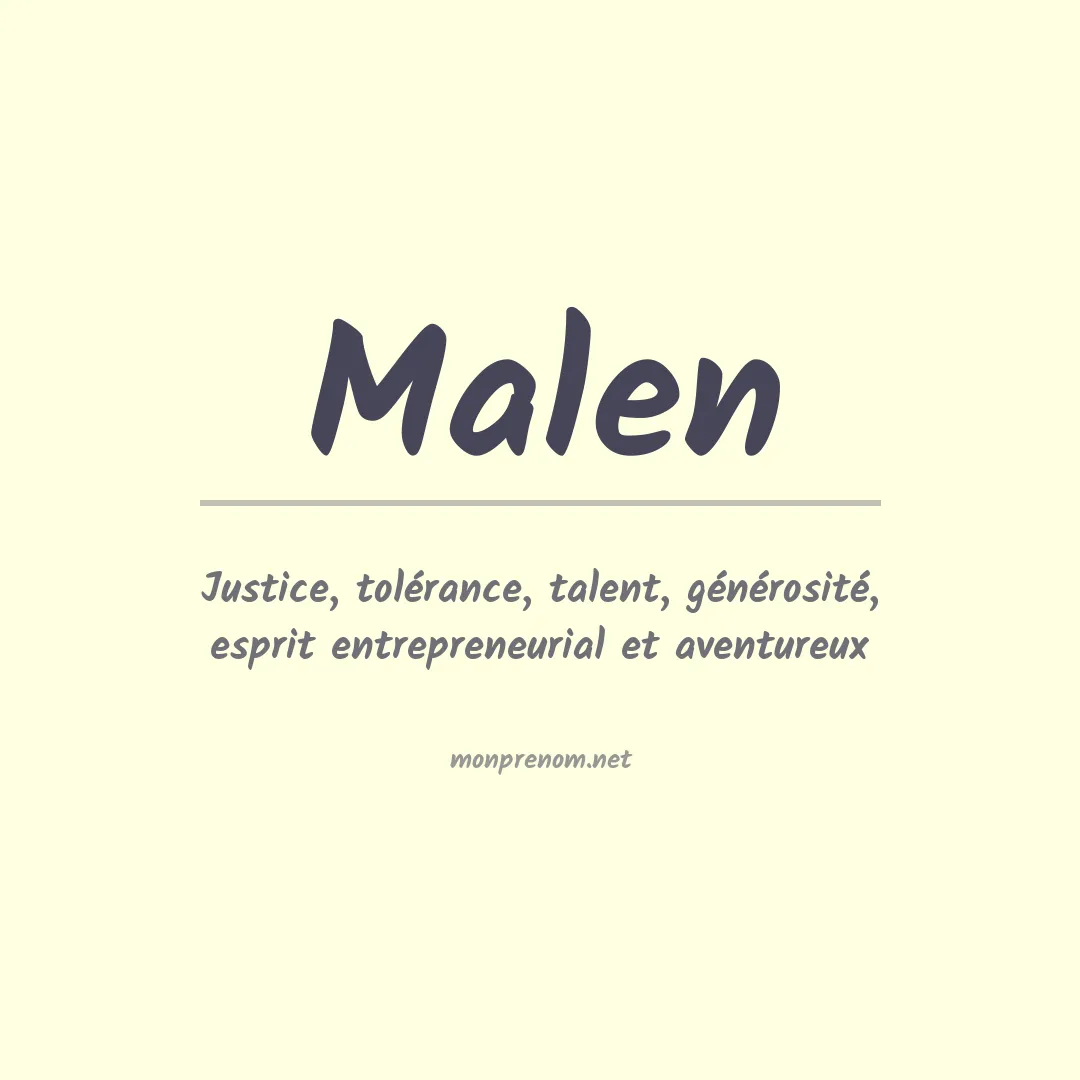 Prénom Malen