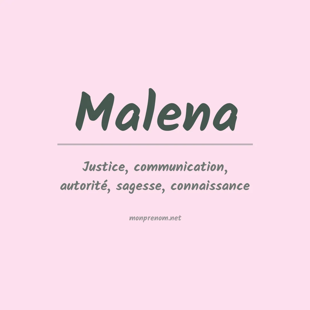 Prénom Malena