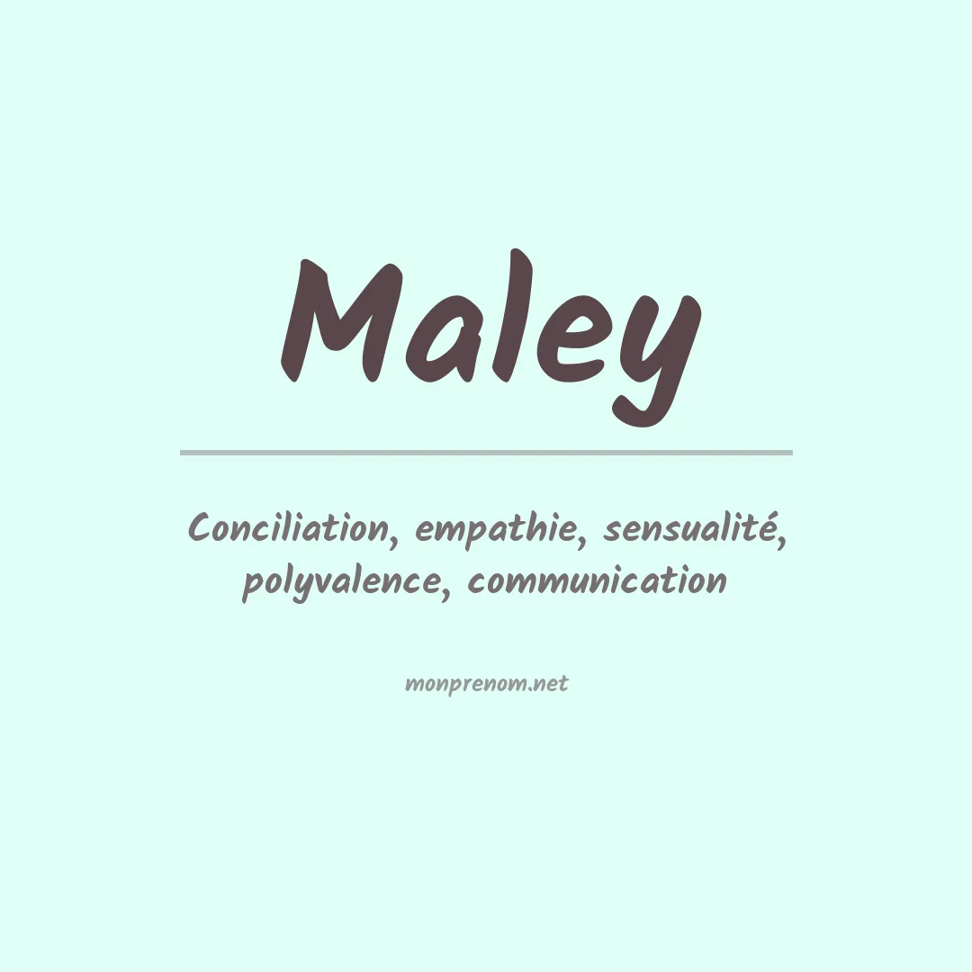 Prénom Maley