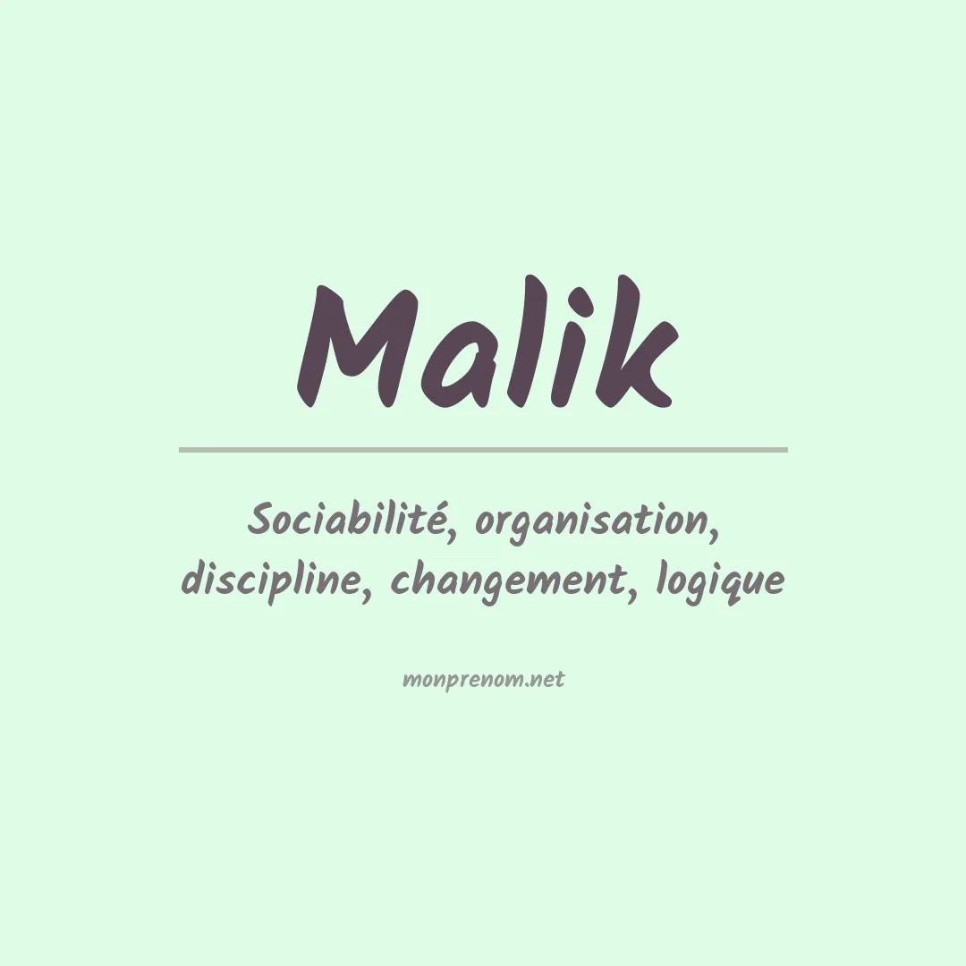 Prénom Malik