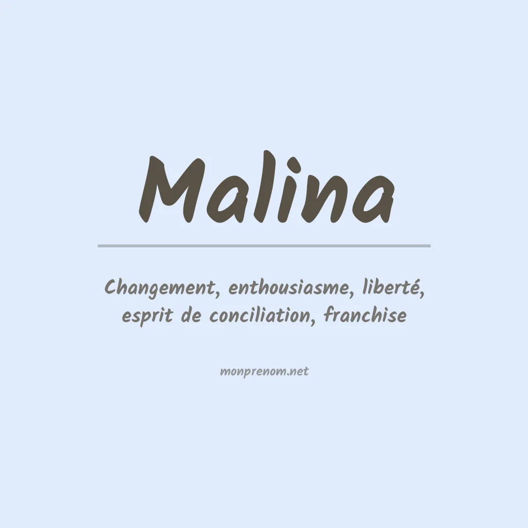 Prénom Malina
