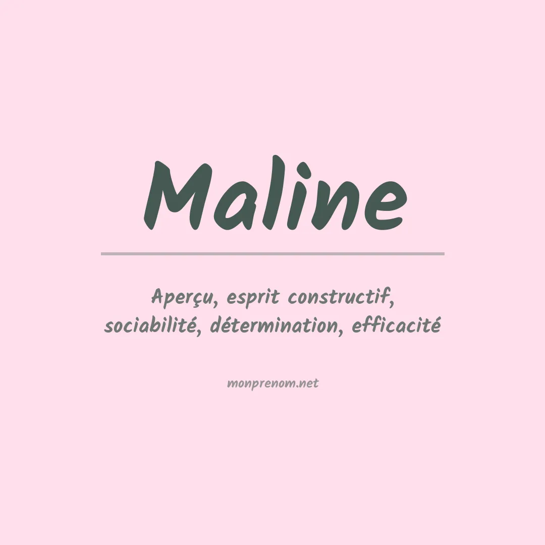 Prénom Maline