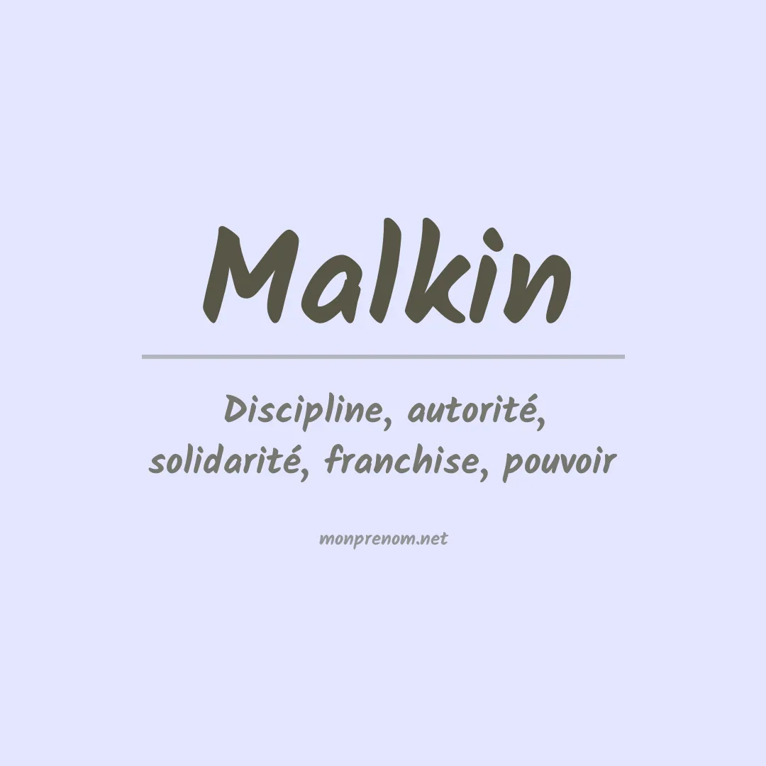 Prénom Malkin
