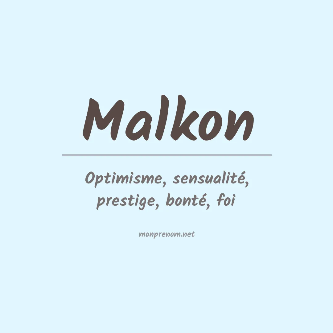 Prénom Malkon