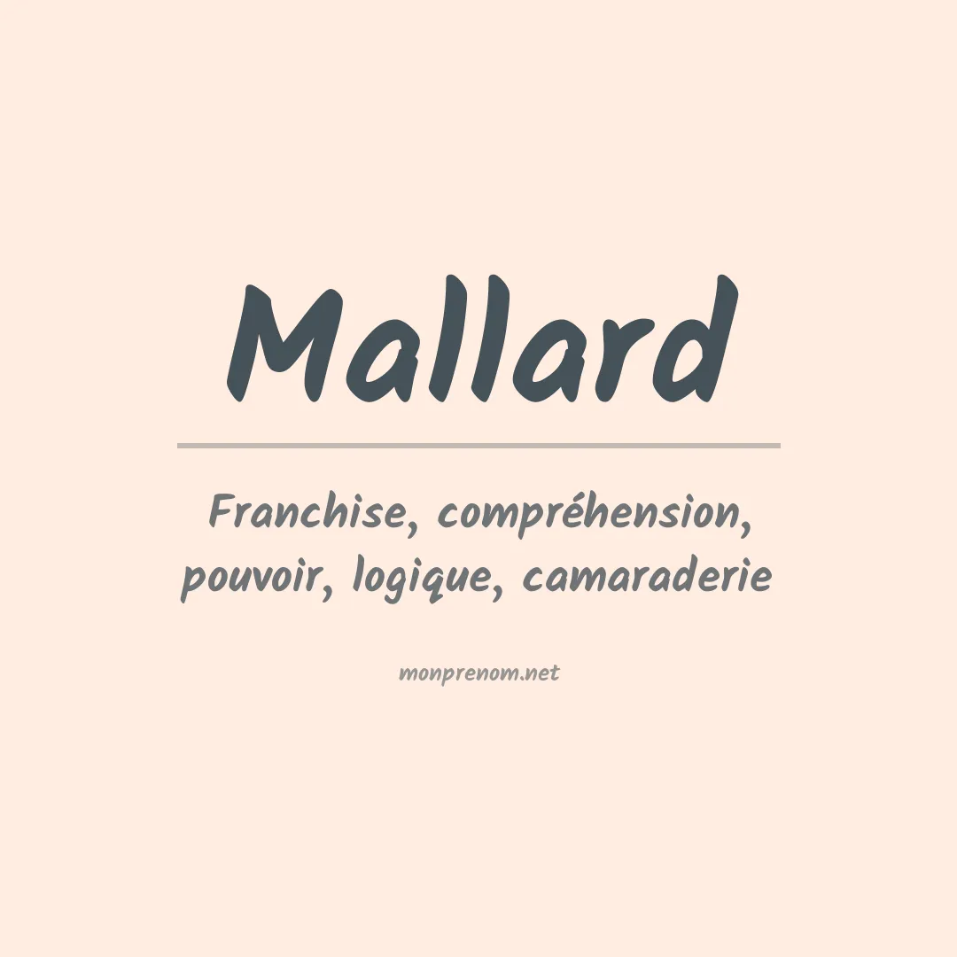 Prénom Mallard