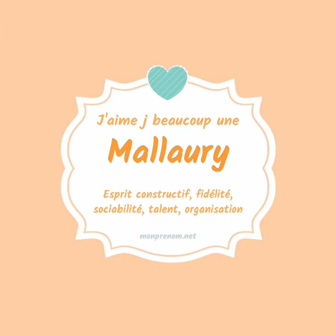 J'aime beaucoup Mallaury
