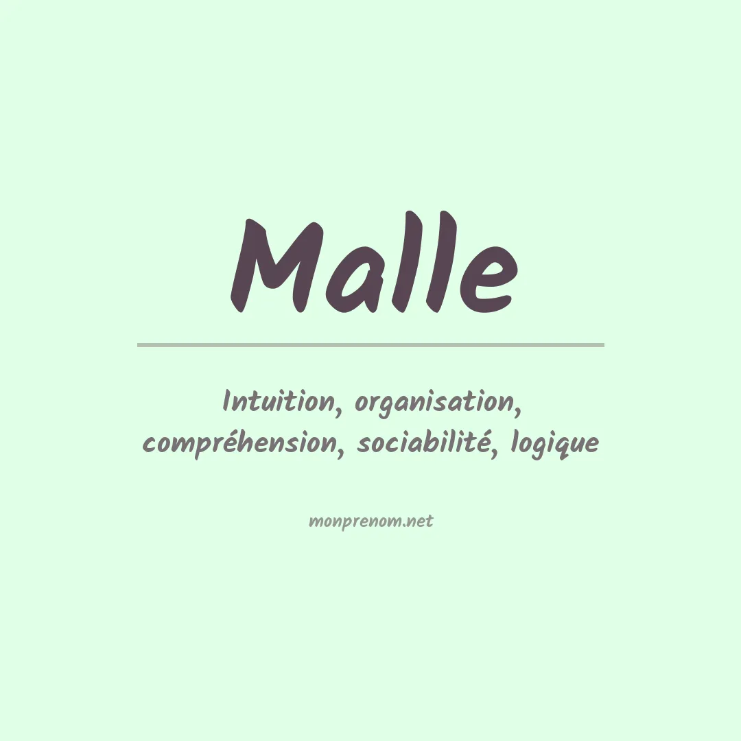 Prénom Malle