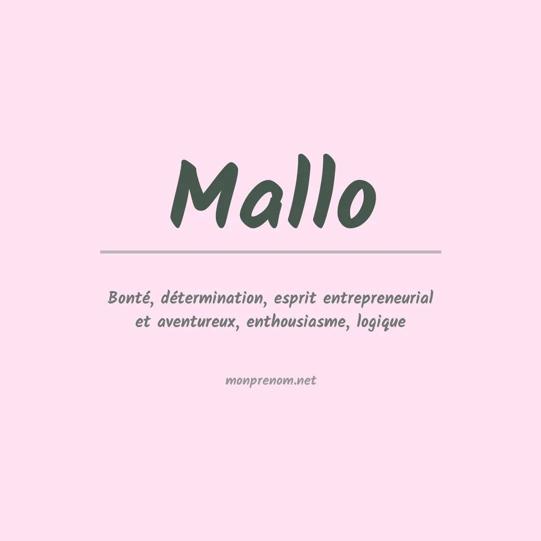 Prénom Mallo