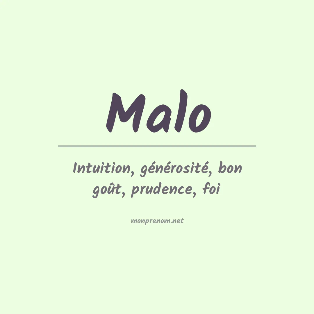 Prénom Malo