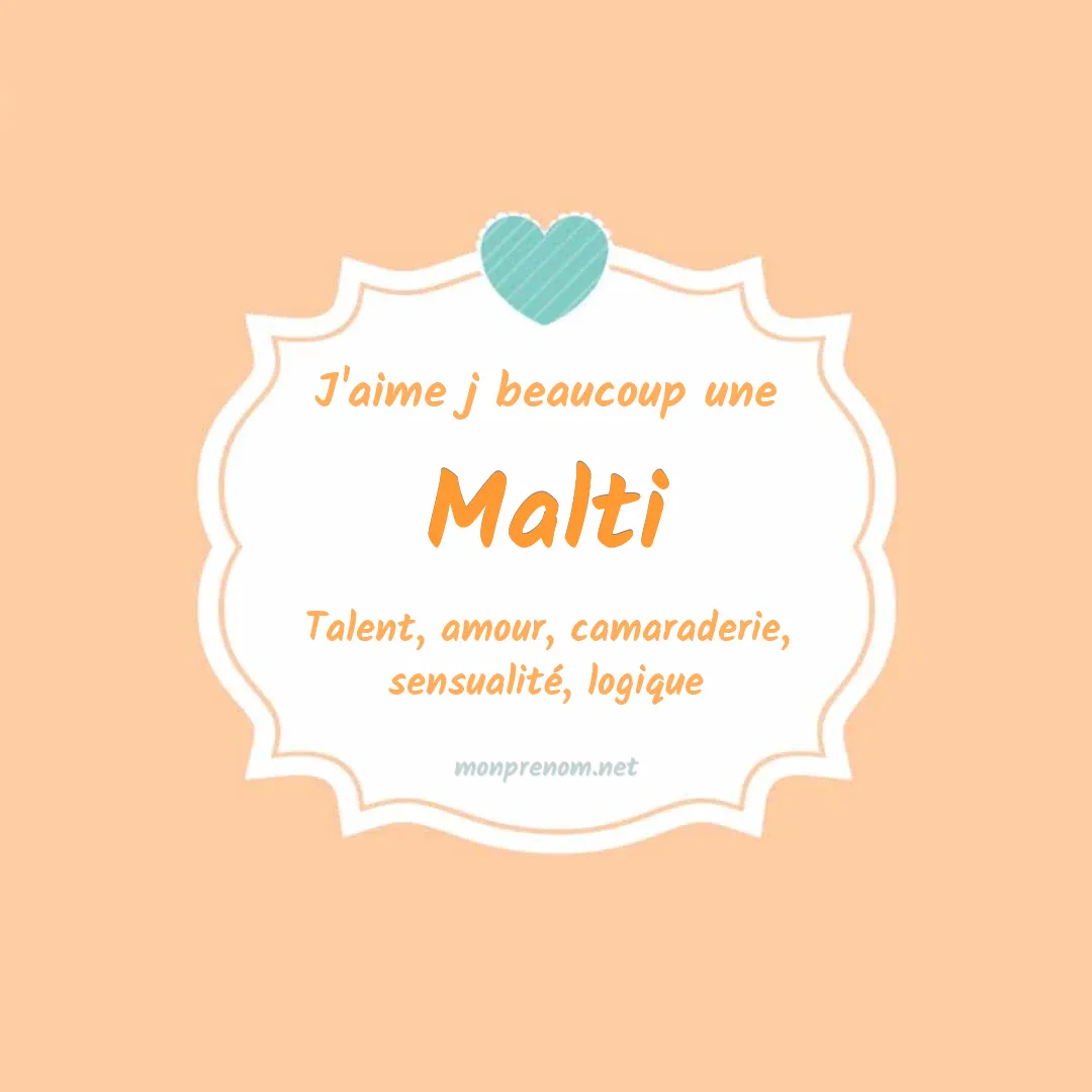 J'aime beaucoup Malti