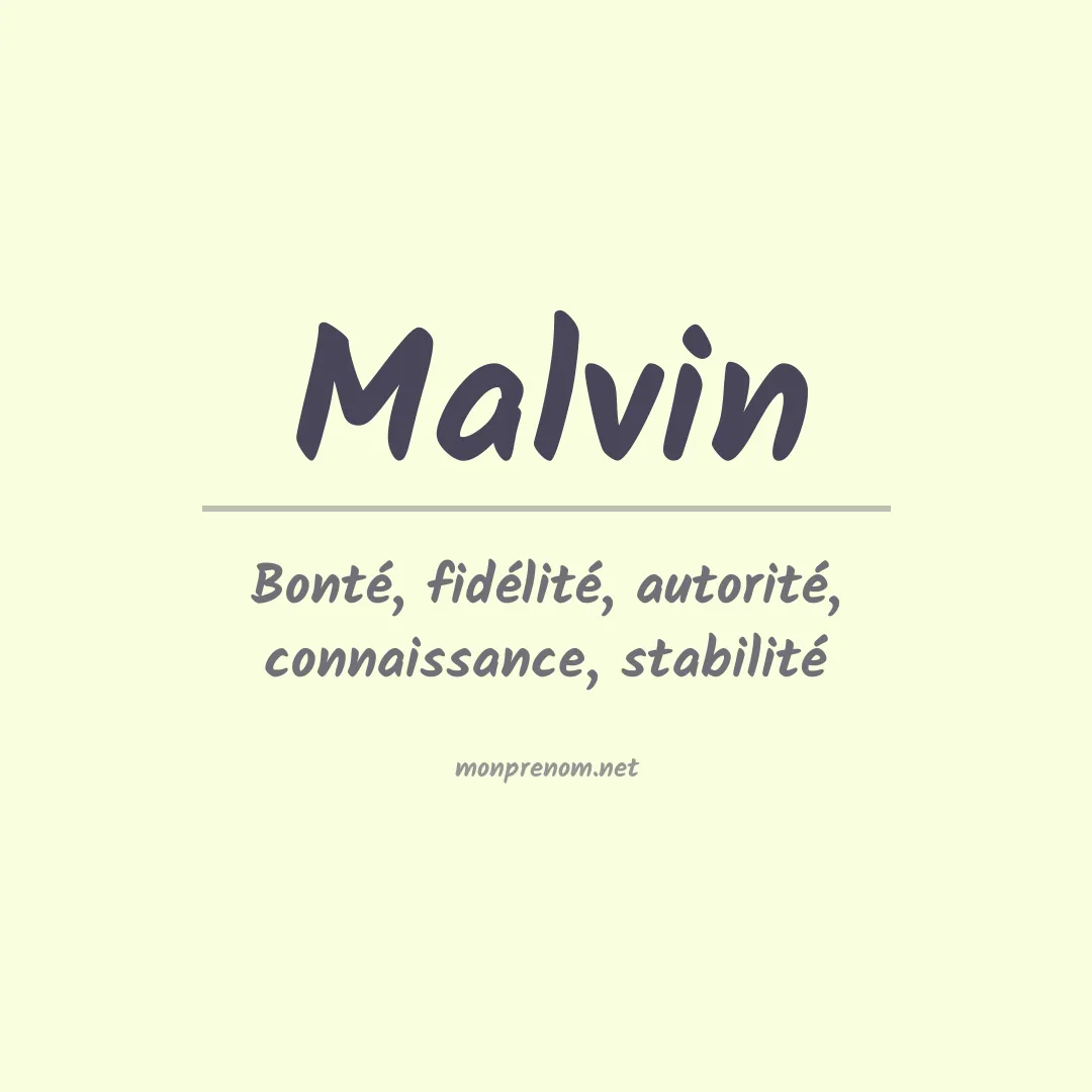 Prénom Malvin