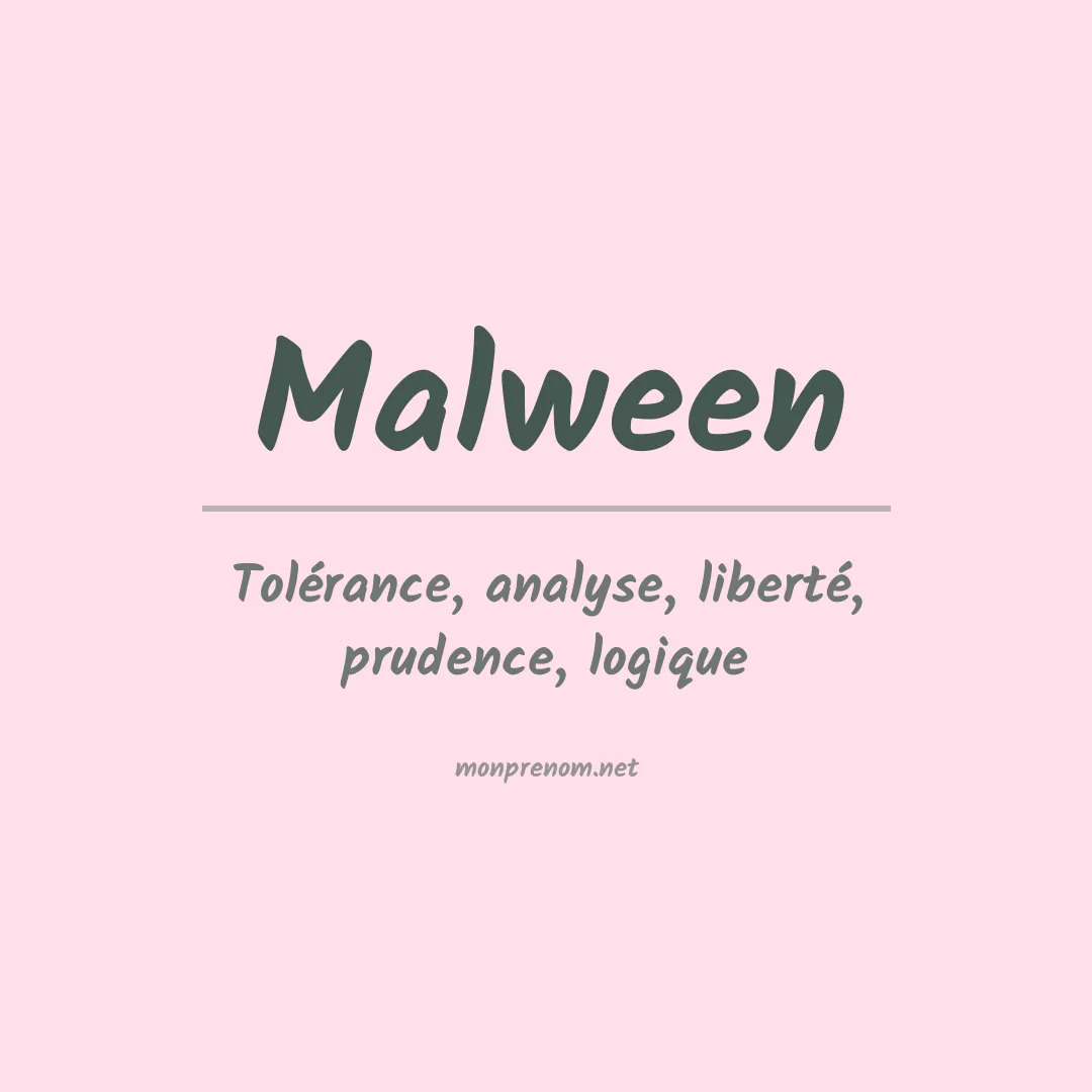 Signification du prénom Malween