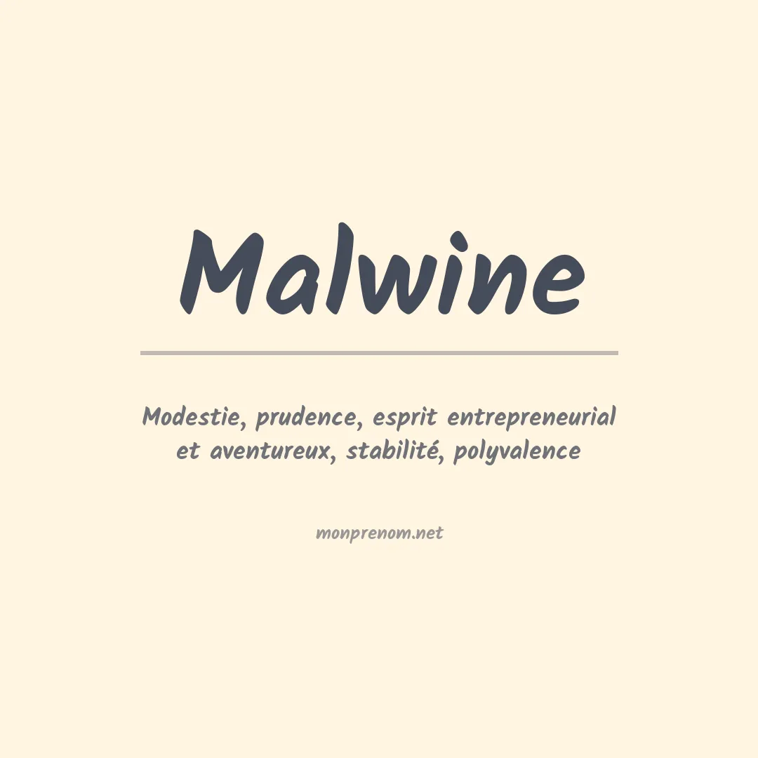 Signification du prénom Malwine