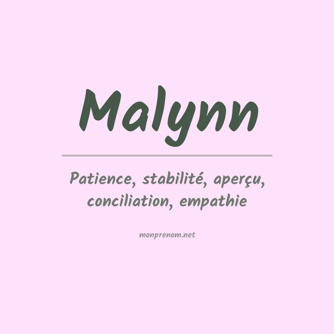 Signification du prénom Malynn