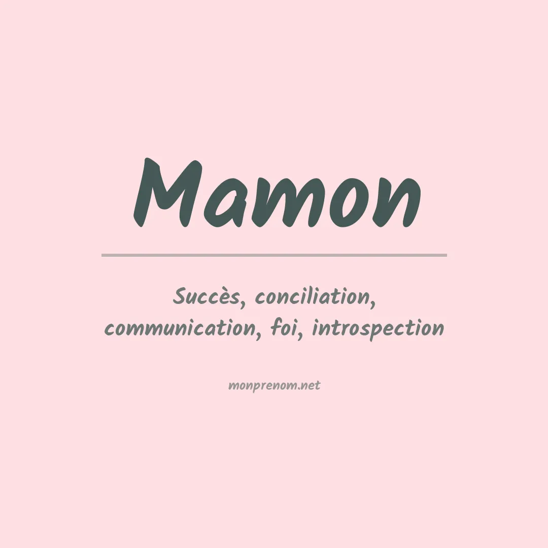 Prénom Mamon