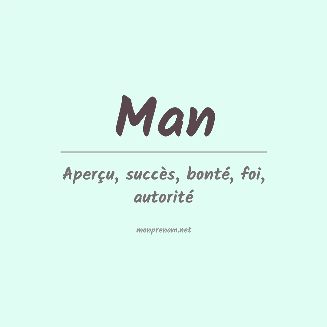 Prénom Man