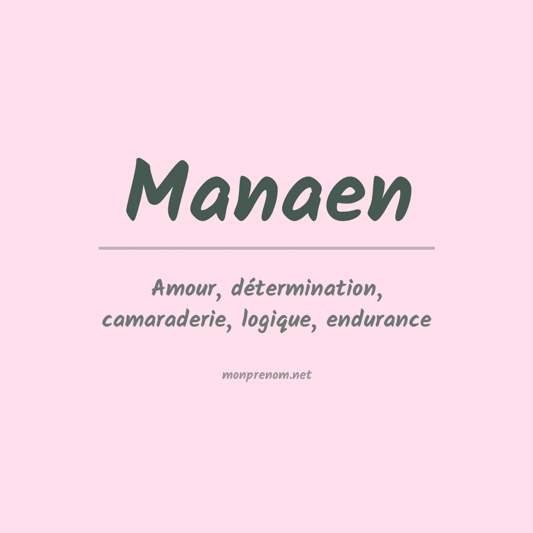 Prénom Manaen