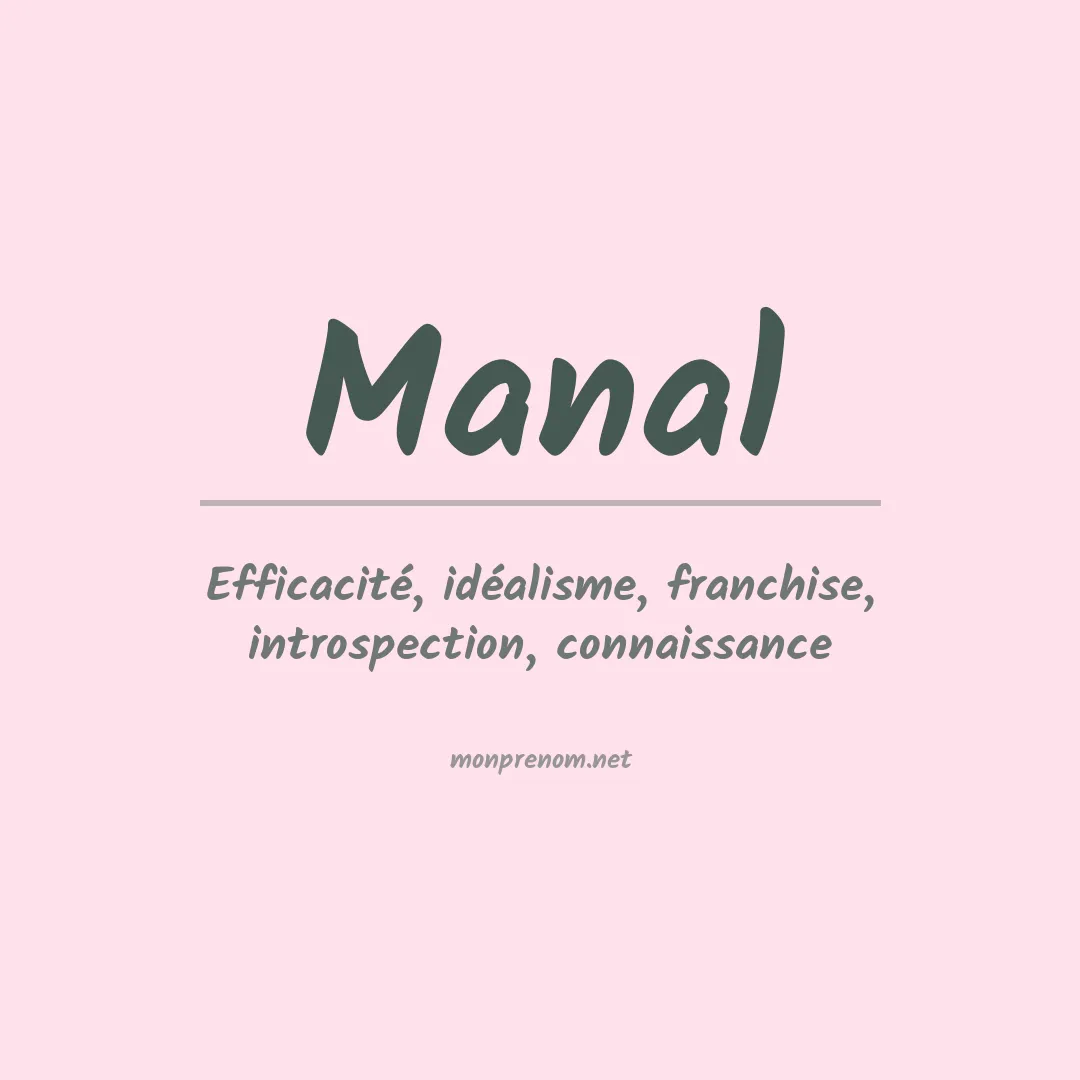 Signification du prénom Manal