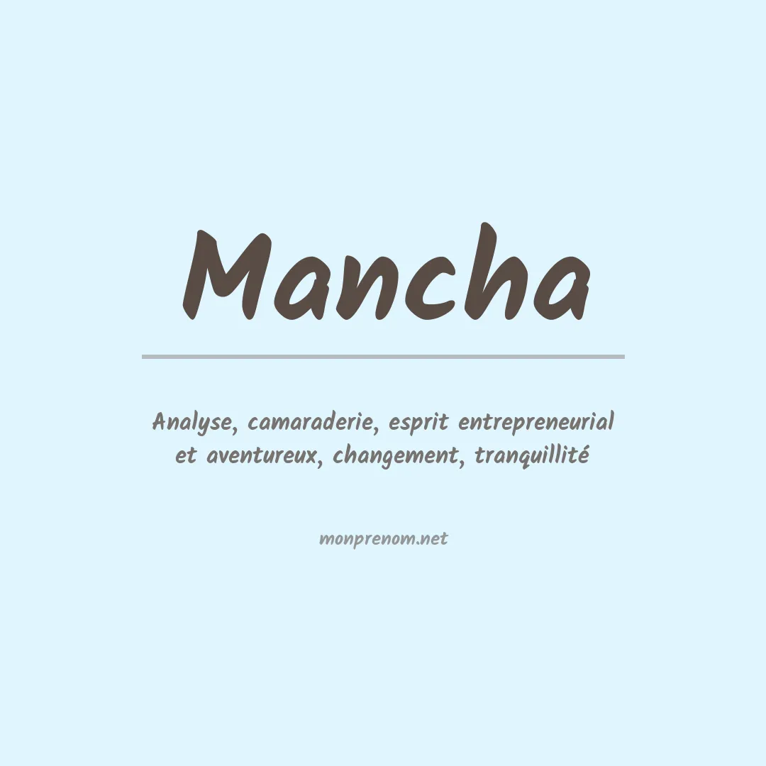 Prénom Mancha