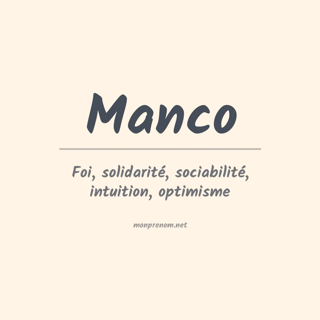 Prénom Manco