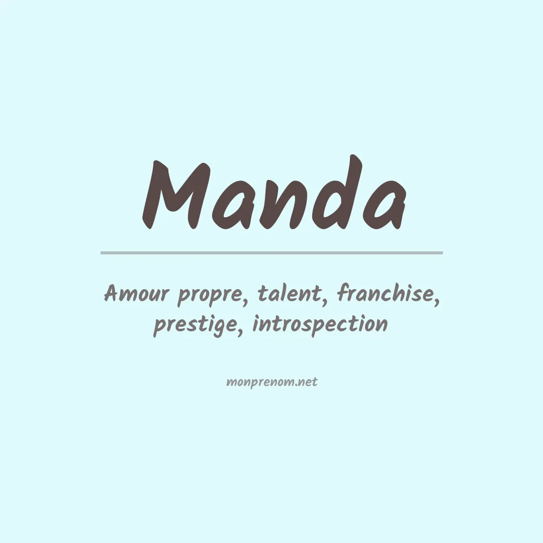 Prénom Manda