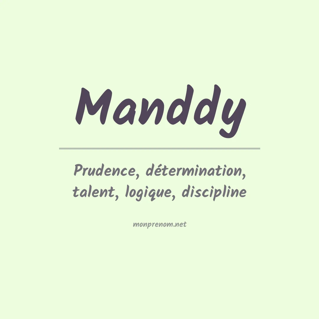 Signification du prénom Manddy