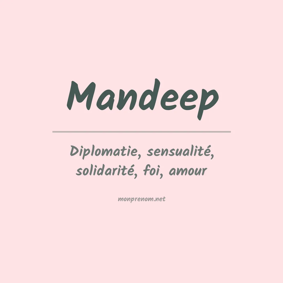 Signification du prénom Mandeep