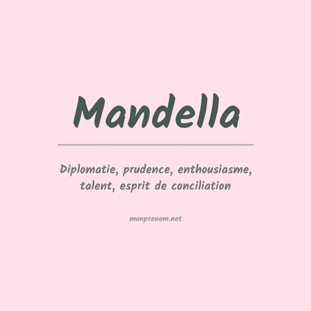 Prénom Mandella