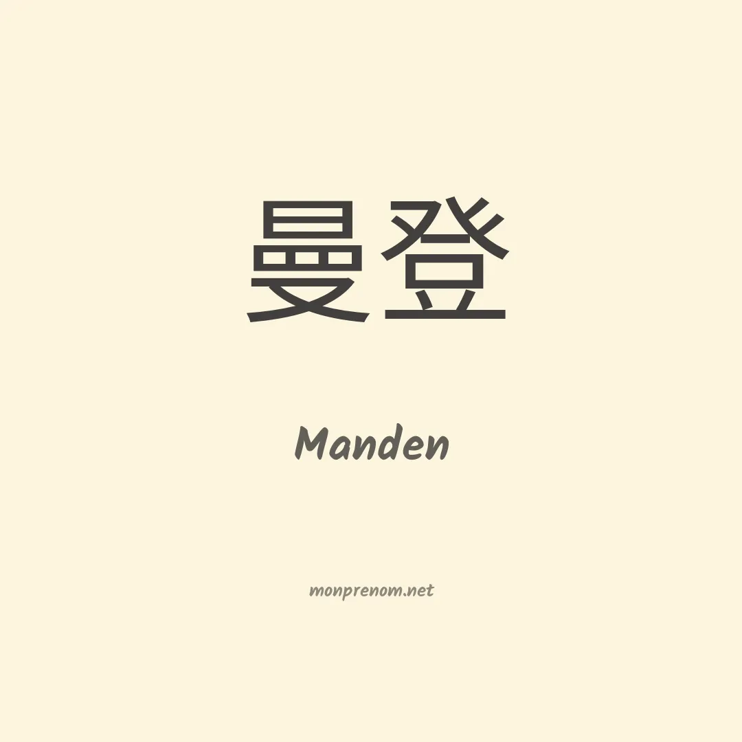 Manden en chinois